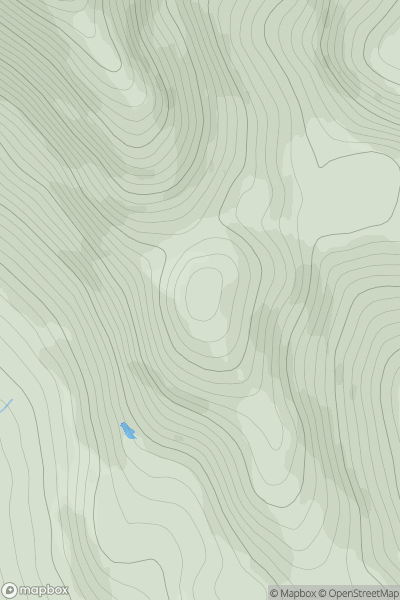 Thumbnail image for Beinn nan Caorach [North Uist, South Uist and Nearby Islands] showing contour plot for surrounding peak
